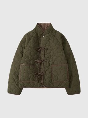 SUNDAE SCHOOL | Reversible flower quilted jeogori fleece